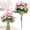 D, variant on 5 Head OSS Rose Artificial er – Windproof Outdoor Decorative Roses for Autumn, White