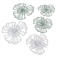 thumbnail image 3 of Arte de pared con flores de metal, 5 piezas Arte de pared con flores de metal Arte de pared con flores de metal Arte colgante de pared con resultados impresionantes, 3 of 12