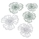 thumbnail image 1 of Decoración del hogar, 5 piezas de pared de flores de metal, arte de pared de flores de metal, decoración de pared de flores de metal, tecnología de vanguardia, 1 of 8