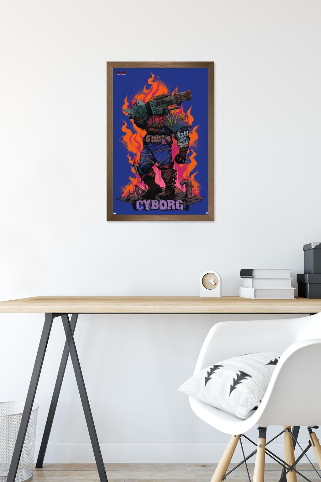 Marvel Spider-Man: Across The Spider-Verse - Cyborg Spider-Woman Wall Poster, 14.725" x 22.375" Framed