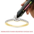 thumbnail image 7 of AFFY 0.50CT Round Lab Created Moissanite Diamond Solitaire Engagement Ring for Women in 14K Solid Yellow Gold-4, 7 of 7
