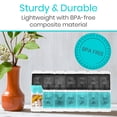 thumbnail image 6 of Vive Weekly Medication Organizer – Push-Button Pill Box with Removable AM/PM Trays, BPA-Free Travel Medicine & Vitamin Storage Case, 6 of 9