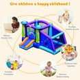 thumbnail image 6 of Gymax Inflatable Bouncer Alien Bounce HouseKids Jump Slide Ball Pit w/ 480W Blower, 6 of 10