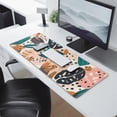 thumbnail image 2 of Abstract Art Design Large Gaming Mouse Pad - Superb Control & Precision - Extended, Waterproof, Non-Slip Rubber Base - Boho Leaves - Perfect for Office Laptop - 31.5 X 11.8 Inch, 2 of 7