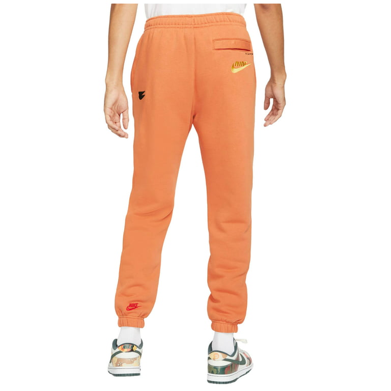 Men's Nike Hot Curry/Habanero Sportswear Essentials Fleece Pants (DM6871  808) - L 