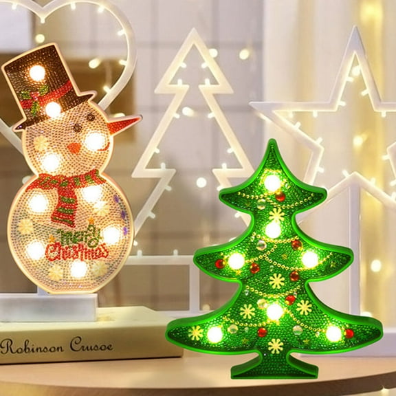 FRCOLOR  Christmas Tree Modeling Lights Special-shaped Brick Beads Home Decoration