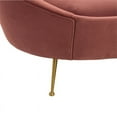 thumbnail image 7 of Anabella Blush Fabric Upholstered Sofa with Brushed Gold Legs, 7 of 7