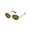 Shiny Gold/Brown, variant on KWATE Retro Oval Sunglasses for Women Men Trendy Sun Glasses Classic Shades UV400 Protection