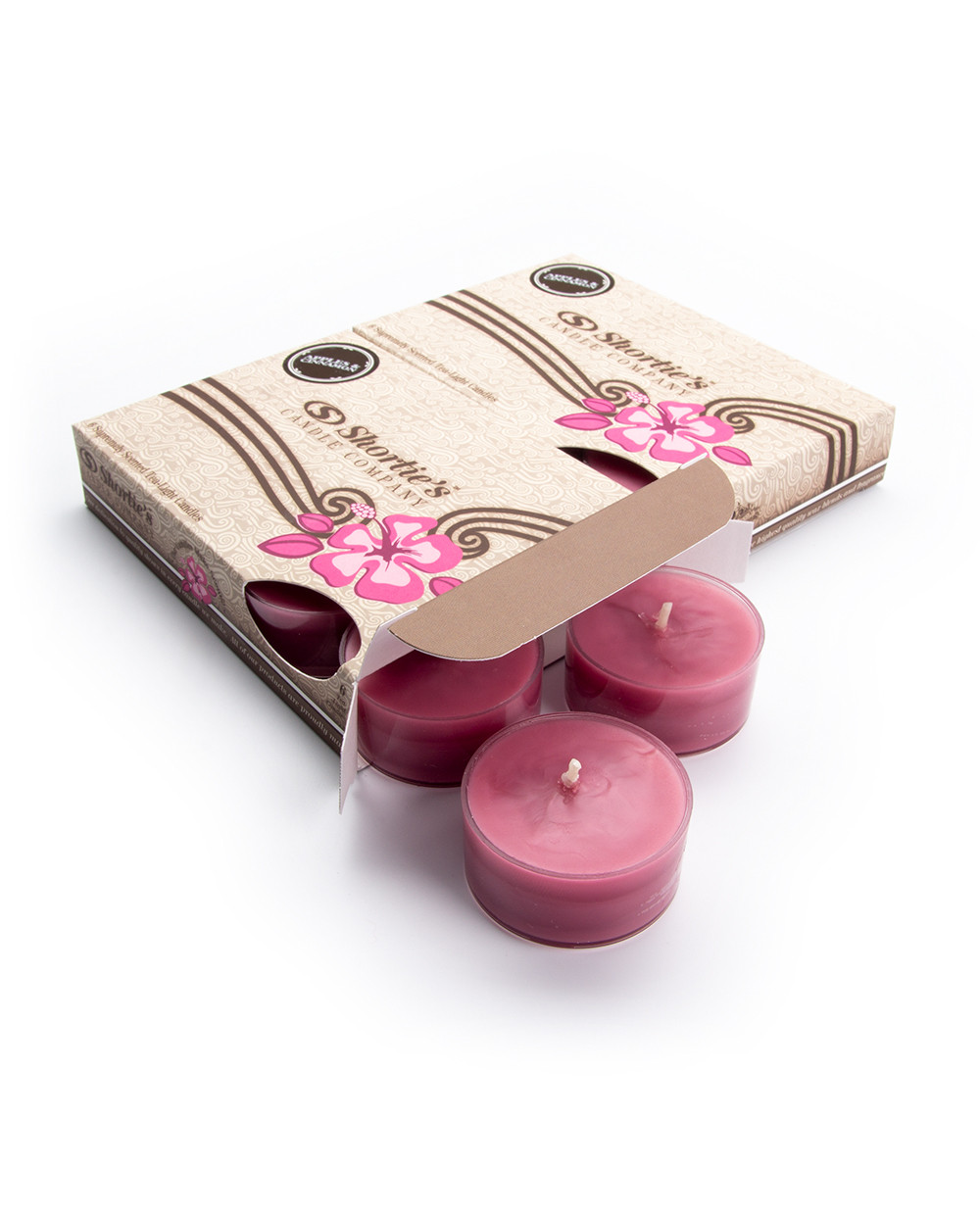 Apples & Cinnamon Tealight Candles Multi Pack (12 Dark Red Highly