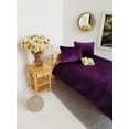 thumbnail image 3 of Purple Velvet 3 Piece Bed Cover Set, 3 of 4
