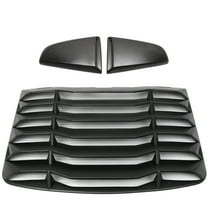 Ikon Motorsports Compatible with 03-08 Nissan 350Z IKON Style Rear Window Louver W/ Side Quarter Scoop Vent