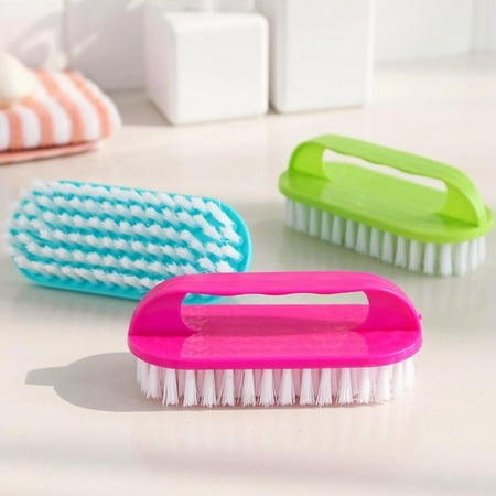 

Clearance Sale Multifunctional Scrub Brush Stiff Bristles Scrubbing Cleaning Brushes for Bathroom Shower Sink Carpet Random Color Shipped