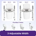 thumbnail image 6 of KEKOY Toilet Seat Riser for Seniors, Raised Toilet Seat with Handles, FSA HSA Eligible 400lb Elevated Toilet Risers, Tool-Free Assembly with Adjustable Height & Width, 6 of 10