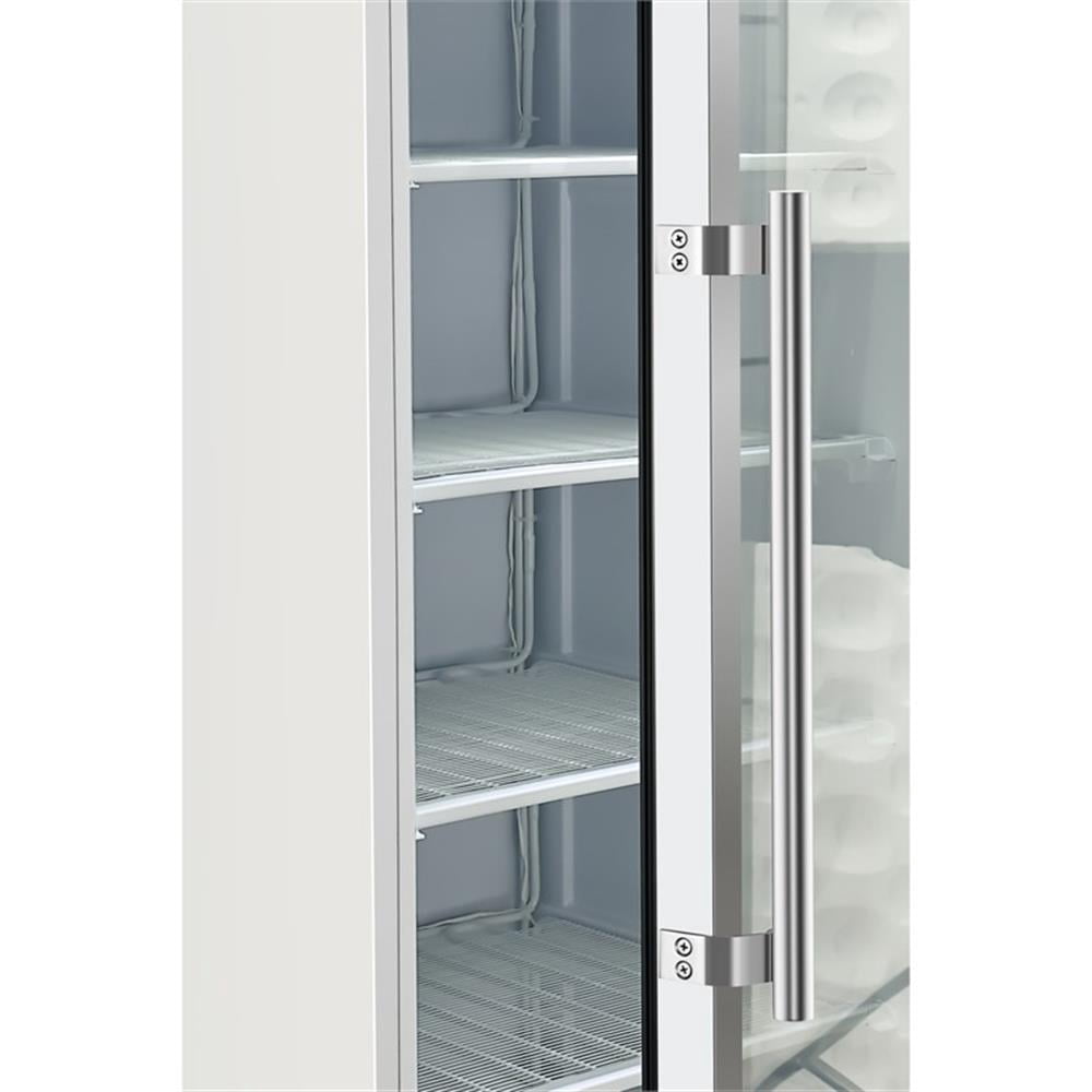 Pemberly Row 12 cu. ft. Freezer with Glass Door in White - Manual Defrost