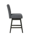 thumbnail image 4 of New Classic Furniture High Line Wood Counter Table & 6 Swivel Stools in Gray, 4 of 11