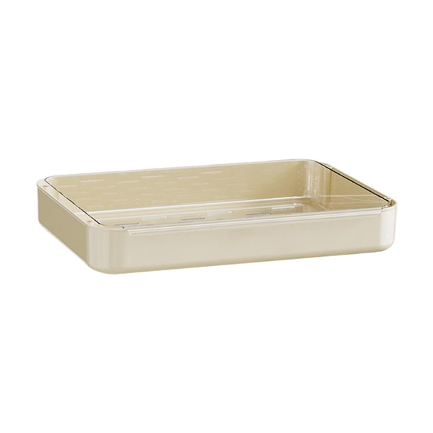 Organizador de tazas, bandeja para servir té, especiero de cocina, bandeja de tocador para tazas Blanco 1 nivel