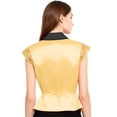 thumbnail image 2 of vastwit Women's Cap Sleeve Sequin Dressy Vest Glitter Tuxedo Waistcoat Suit Blazer Formal Stage Performance Party Top Gold M, 2 of 7