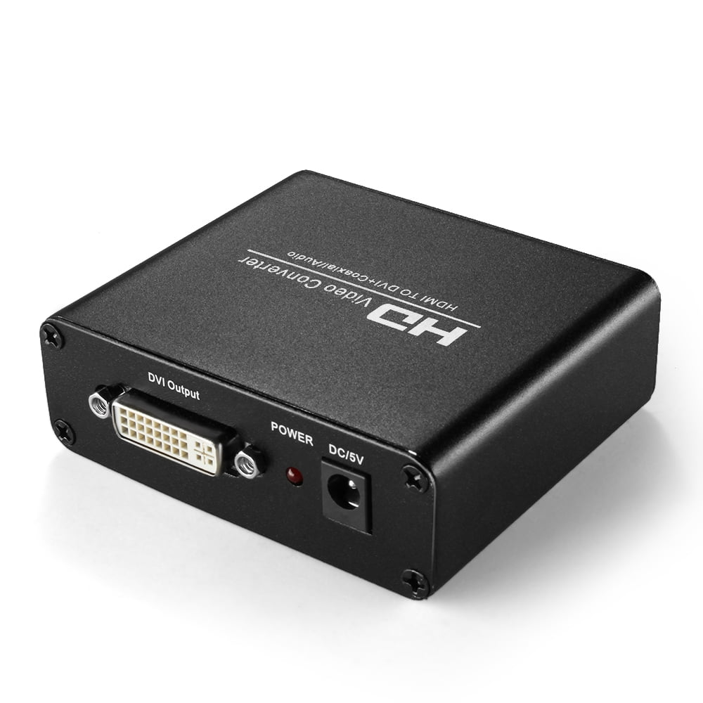 Intrusion Supermarked Formand HDMI to DVI Converter with Audio Out - HDMI to DVI Video Audio Adapter Sound Splitter to 3.5mm AUX Auxiliary / 2 RCA Stereo & Coaxial Output Jack Connector Plug, 1080P 720P, Intrusion Supermarked Formand HDMI to DVI Converter with Audio Out - HDMI to DVI Video Audio Adapter Sound Splitter to 3.5mm AUX Auxiliary / 2 RCA Stereo & Coaxial Output Jack Connector Plug, 1080P 720P,