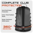 thumbnail image 2 of Bolsa de viaje de golf FIRED-UP Carcasa rígida 1680D con ruedas, 2 of 6