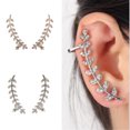 thumbnail image 1 of Pendientes trepadores de orejas Yinane Cristal Mujer 2 colores, 1 of 6
