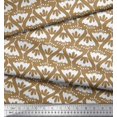 thumbnail image 2 of Soimoi Brown Cotton Cambric Fabric Artistic Floral Decor Fabric Printed Yard 42 Inch Wide, 2 of 3