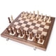 thumbnail image 2 of Juego de ajedrez AMEROUS magnético de madera de 38 cm con 2 reinas adicionales, 2 of 9
