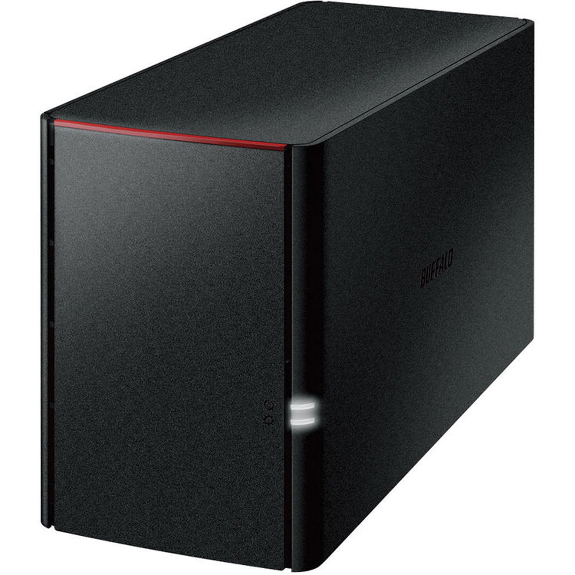 Buffalo LinkStation 220 4TB Personal Cloud Storage with Hard Drives Included - 2 x 2 TB HDD - Personal Cloud - Easy Setup - WebAccess - Backup Software - Gigabit Ethernet - USB Accessory Port