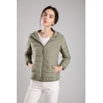 thumbnail image 3 of Vestes Légères à Capuche pour Femmes Confortables à Porter (Vert Clair, S), 3 of 5