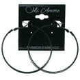 thumbnail image 4 of Silver-Tone And Black Multiple Hoop Earrings Set GC8923, 4 of 4