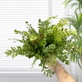 thumbnail image 1 of Plantas de helecho artificiales realistas para decoración del hogar - Ramo de hojas de helecho sintético verde para oficina, bodas y diseño de interiores, 1 of 8