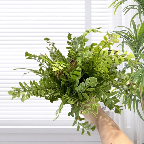 Kugisaki Artificial Fern, Persian Grass Plastic Plants Fern Leaves Fake Bushes Wedding Indoor Outdoor Home GardenVerandah Wedding Office Table Centerpieces