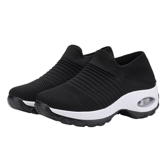 YOUYEDIAN Orthopedic Shoes for Women 2026 Dressy Non Slip Slip on Mesh Sneakers Spring Casual Comfortable Closed Toe Arch Support Orthopedic Athletic Shoes (Clear)