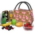 thumbnail image 3 of Fotbe Cartoon Pigs Bolsa Térmica Portátil con Estampado, Bolsa de Entrega de Alimentos Aislada, Bolsa Reutilizable de Gran Capacidad para Comidas y Supermercado, 3 of 6