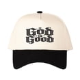 thumbnail image 2 of God is Good Gothic Embroidered Baseball Cap, Christian Faith Vintage Dad Hat for Men Women, Embroidered Color Block Trucker Hat Unisex Adjustable Cotton Breathable Fashion Cap for Travel Daily Wear, 2 of 11