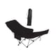 thumbnail image 2 of Silla de camping plegable reclinable portátil con 4 posiciones de ajuste. Negro, 2 of 9