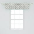 thumbnail image 2 of Ambesonne Abstract Window Valance, Modern Circles Art, 42" x 12", Ivory Dimgray, 2 of 3