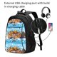 thumbnail image 2 of Fotbe Animals on Noah's Ark Floating Mochila con Estampado y Puerto USB para Hombre y Mujer, Mochila Antirrobo, Mochila de Viaje, Mochila Escolar, Mochila Universitaria, 2 of 7