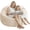 Beige, variant on 3 Ft Bean Bag Chair, Memory Foam Bean Bag Chairs for Adults with Filling, Round Bean Bag Sofa with Filler Included, Beanbags with Soft Dutch Velvet Fabric,3 Foot,Beige