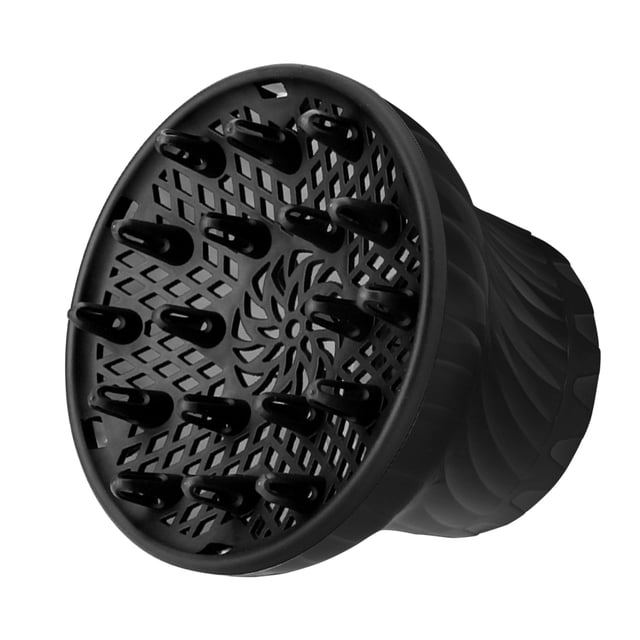 Universal PC Hair Dryer Diffuser Attachment - Fits 1.38-2.87 Inch Nozzles, Black Color, Lightweight 11.43oz Blow Dryer Accessory for Versatile Styling