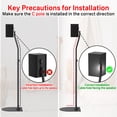 thumbnail image 4 of Par de soportes de altavoz notiela ajustables 84-107 cm para Samsung, 4 of 8