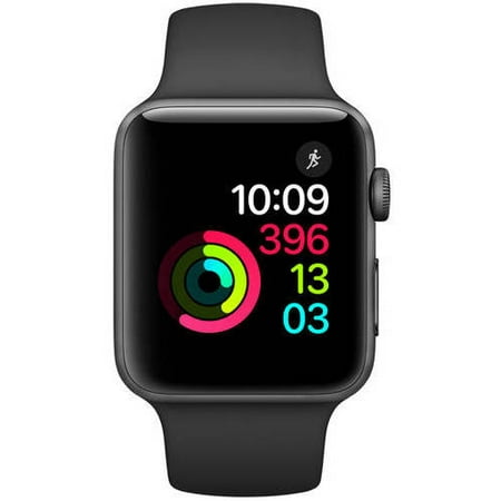 Refurbished Apple Watch - Series 2 - 42mm - Space Gray Aluminum Case - Black Sport (Best App For Buying Watches)