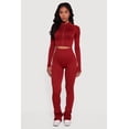 thumbnail image 2 of Women's Ribbed Cropped Zip Front Active Jacket, 2 of 4