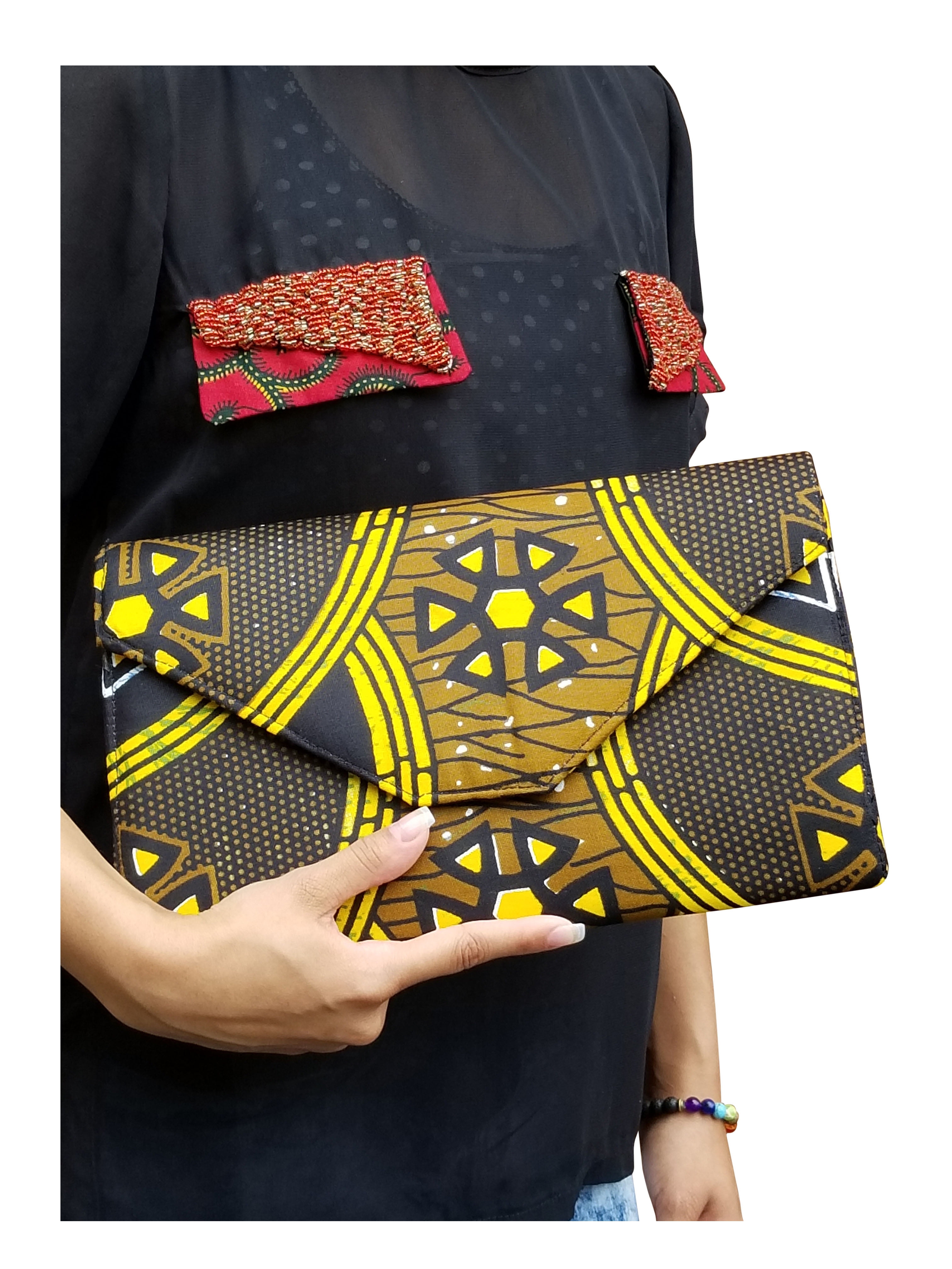 African print clutch purse Clearance