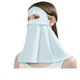 thumbnail image 2 of UPF 50+ Pure Silk Face Cover Breathable UV Protection Sunscreen Mask Reusable Sport Face Scarf Mask Neck Gaiters, 2 of 5