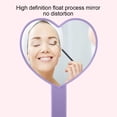 thumbnail image 4 of Heart-Shaped Travel Handheld Mirror, Cosmetic Hand Mirror, 4 of 5