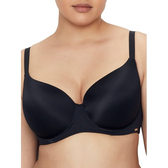 City Chic BLACK Smooth & Chic Underwire T-Shirt Bra, US 42E, UK 42DD