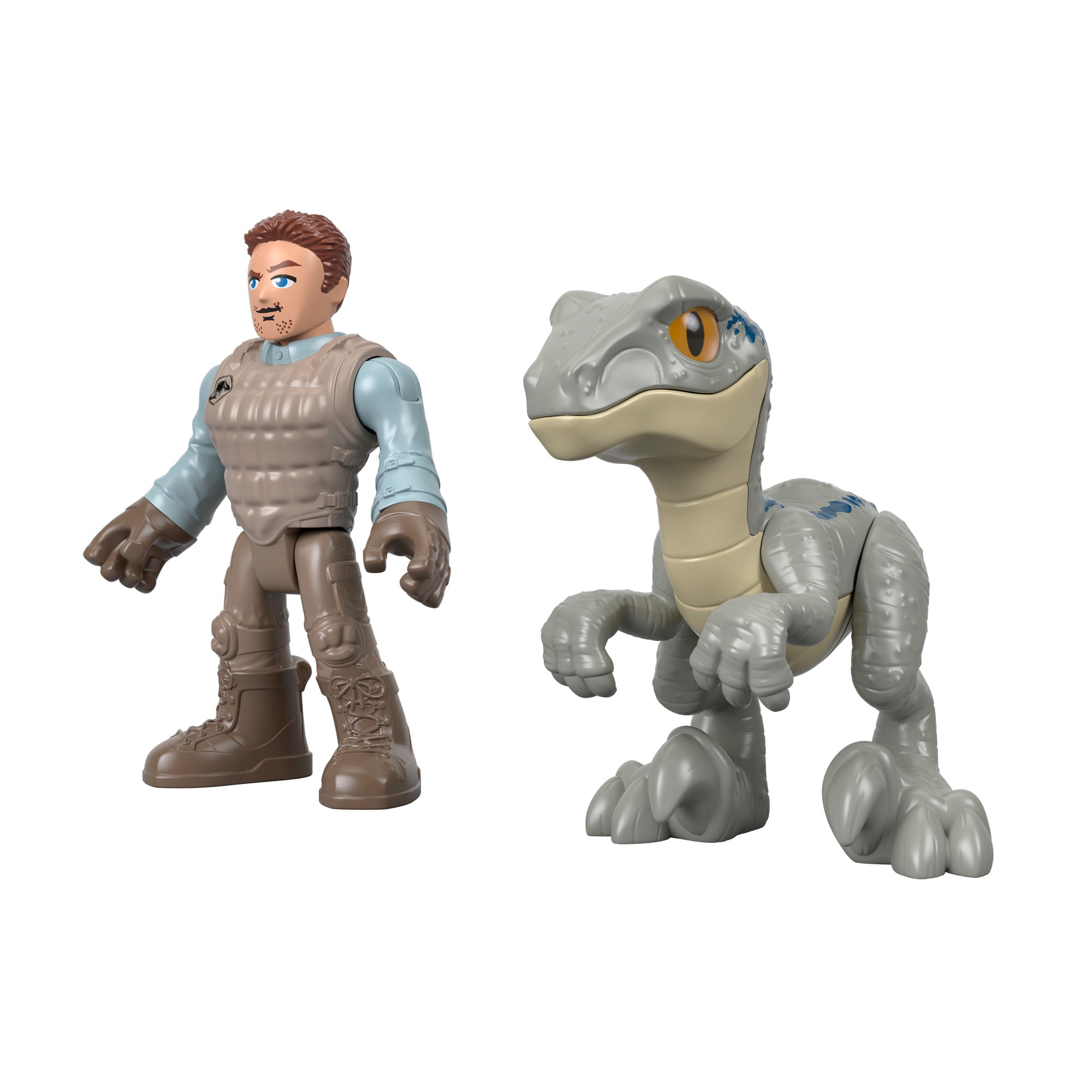 Jurassic World - Figurine de base - Owen et Bébé «Blue» 