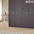 thumbnail image 4 of Goo-Ki 6 Pack 3.78''Hole Center Arch Brushed Nickel Cabinet Pulls Simplicity Hollow Out Shaped Matte Pulls, 4 of 6