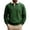 Dark Green, variant on UDAUDU Mens Casual Cotton Polo Sweatshirts Comfortable Long Sleeve Color Block Button Collared Fall Winter Fleece Pullover Shirts Deep Red 5XL