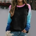 thumbnail image 2 of Birdeem Blouse Mode Femme Imprimée Manches Longues Col Rond Chandail Décontracté Manches Raglan, 2 of 5
